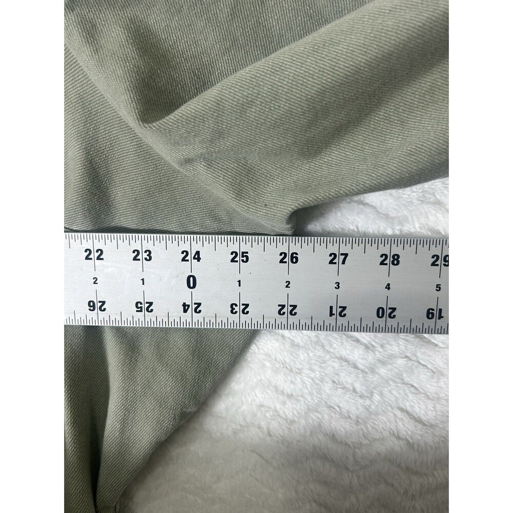 Lane Bryant Jumpsuit Womens 22L Plus Green Utility Button Front Belted Pockets - Picture 8 of 10
